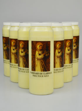 Lot de 10 Bougies de Neuvaine Saint Bernard de Clairvaux (pic 1)