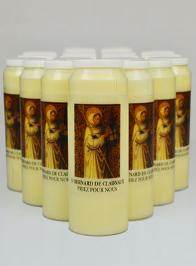Lot de 20 Bougies de Neuvaine Saint Bernard de Clairvaux (pic 1)