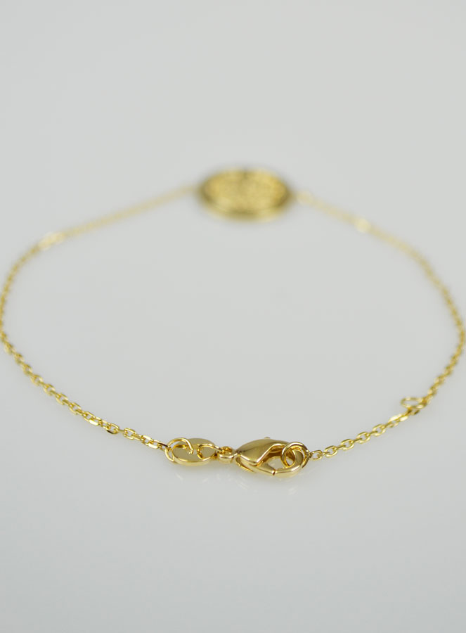 Bracelet Religieux Arbre de Vie en Plaqué Or 18k (pic 3)