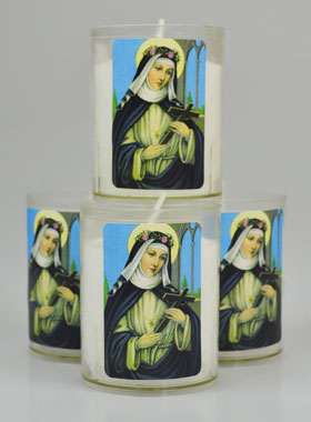 4 Bougies Veilleuse Sainte Rose de Lima (pic 1)
