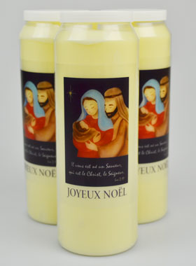 3 Bougies de Neuvaine Joyeux Noël (pic 1)