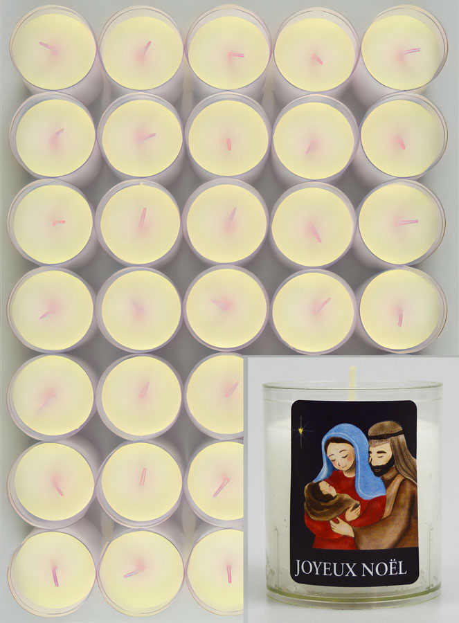 24 Bougies Veilleuse Joyeux Noël (pic 1)