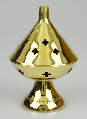 Brûle-Encens en Laiton - 10cm (pic 1)
