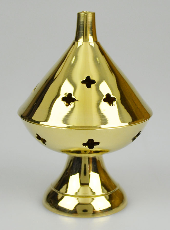 Brûle-Encens en Laiton - 10cm (pic 2)