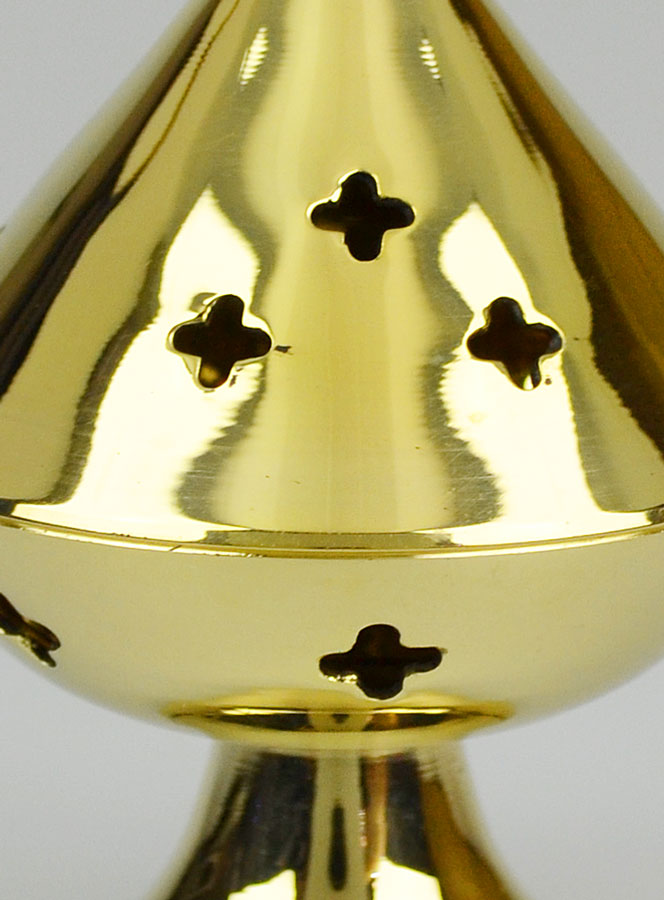 Brûle-Encens en Laiton - 10cm (pic 3)