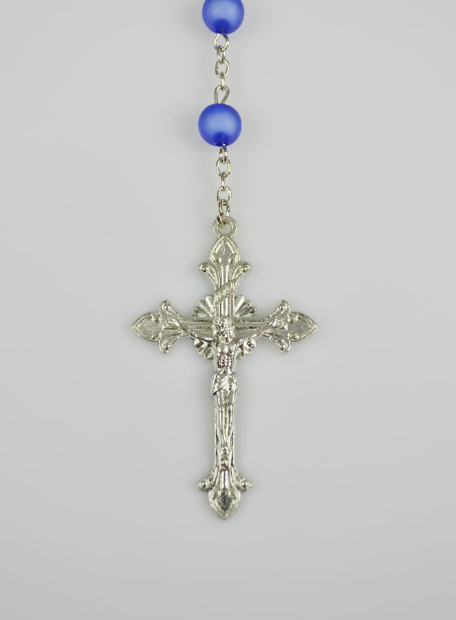 Chapelet en Perles Bleues & Médaille Miraculeuse (pic 3)