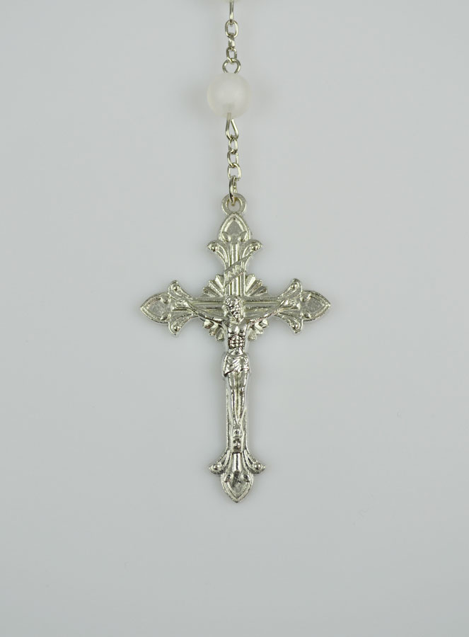 Chapelet en Perles & Médaille Miraculeuse - Blanc (pic 3)