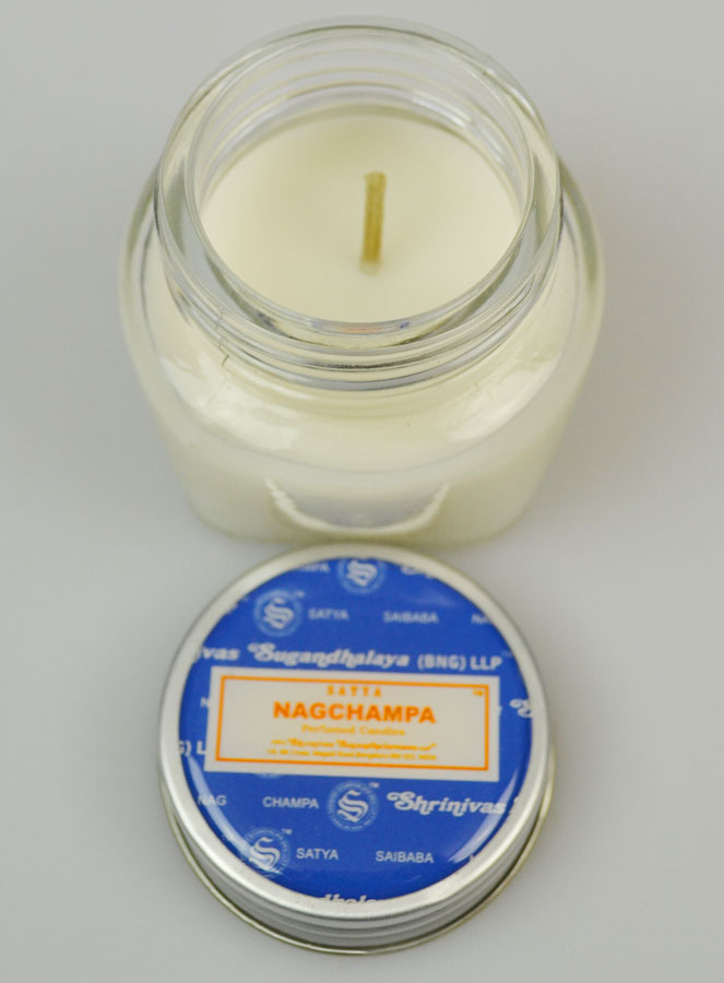 Bougie Parfumée en Verre - Senteur Indienne Nag Champa (pic 4)