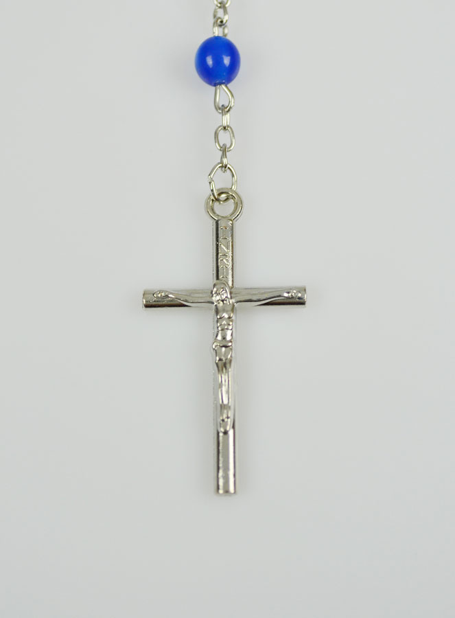 Chapelet en Perles & Médaille Miraculeuse - Bleu (pic 3)