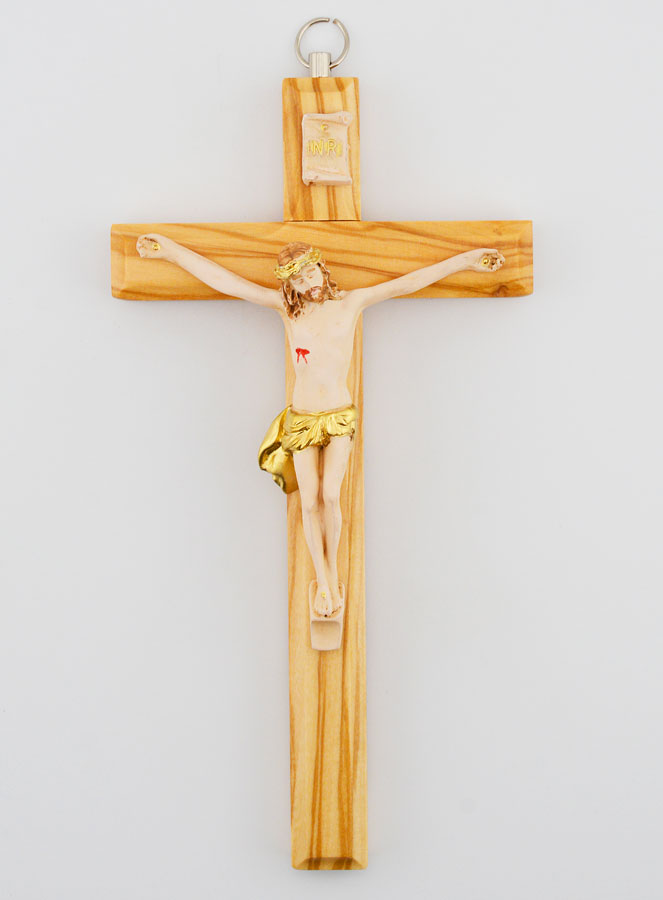 Crucifix en Bois avec Christ - 17 cm (pic 1)