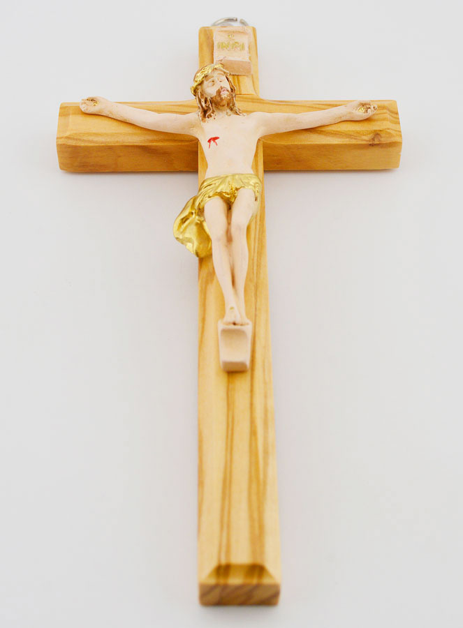 Crucifix en Bois avec Christ - 17 cm (pic 2)