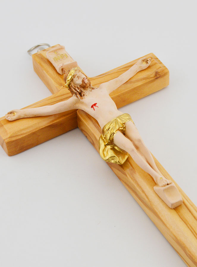 Crucifix en Bois avec Christ - 17 cm (pic 4)