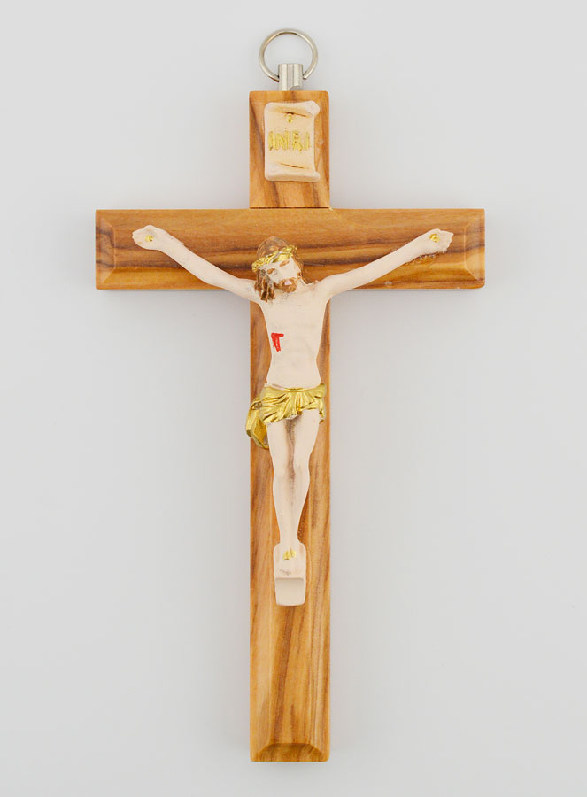 Crucifix en Bois avec Christ - 13 cm (pic 1)