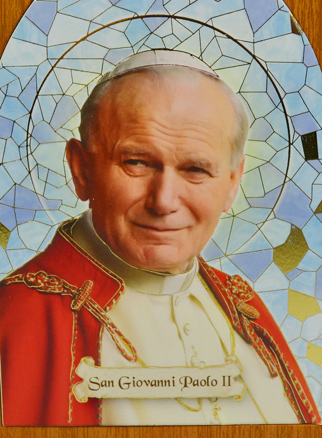 Icône Triptyque Pape Jean Paul II - 23cm (pic 3)