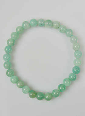 Bracelet en Pierre Naturelle D'amazonite du Pérou - 6mm (pic 1)