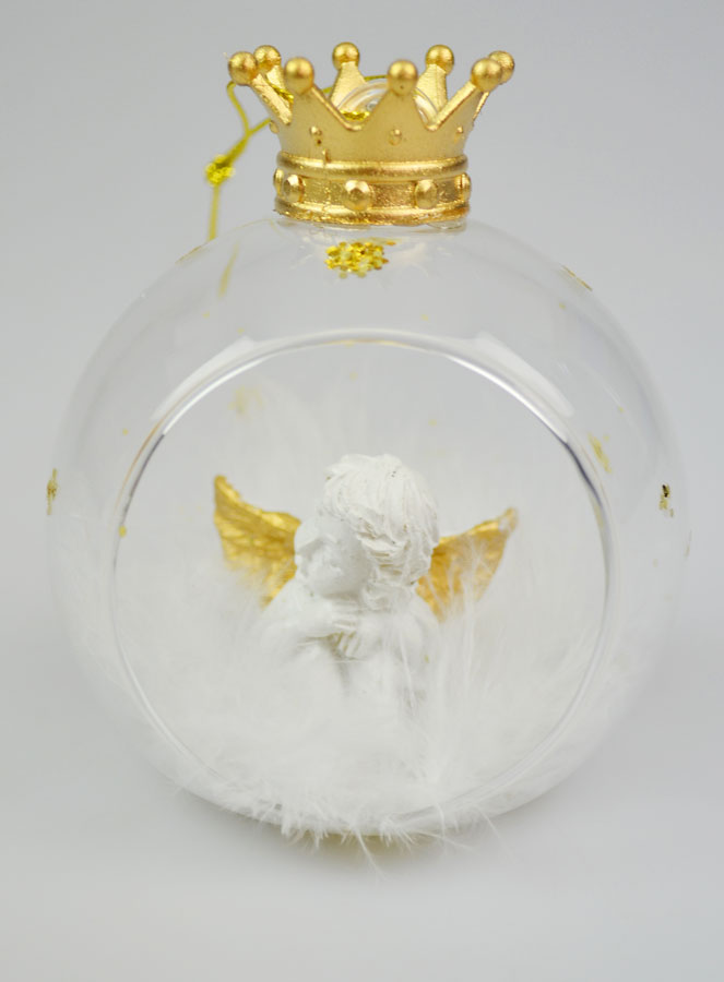 Lot de 2 Boules de Noël en Verre - Anges (pic 4)