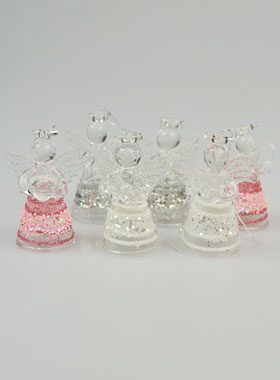 6 Anges de Noël en Verre - Sapin de Noël (pic 1)