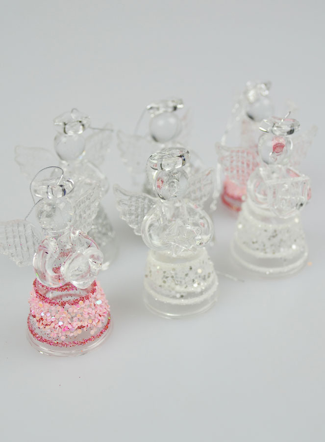 6 Anges de Noël en Verre - Sapin de Noël (pic 4)