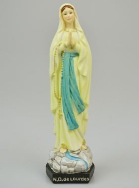 Statue Notre Dame de Lourdes Phosphorescente - 15cm (pic 1)