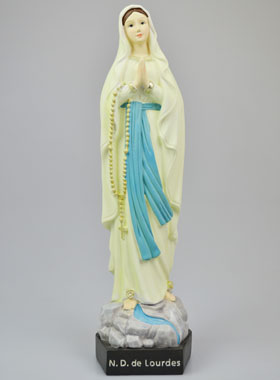 Statue Notre Dame de Lourdes Phosphorescente - 30cm (pic 1)