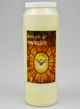 Bougie de Neuvaine Belle Fête de Pentecôte - 17.5cm (pic 1)