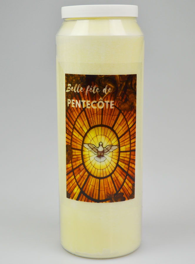 Bougie de Neuvaine Belle Fête de Pentecôte - 17.5cm (pic 2)