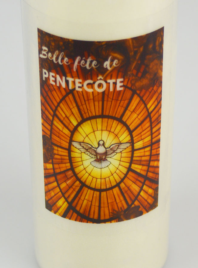 Bougie de Neuvaine Belle Fête de Pentecôte - 17.5cm (pic 4)