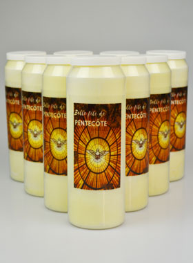 Lot de 10 Bougies de Neuvaine Belle Fête de Pentecôte (pic 1)