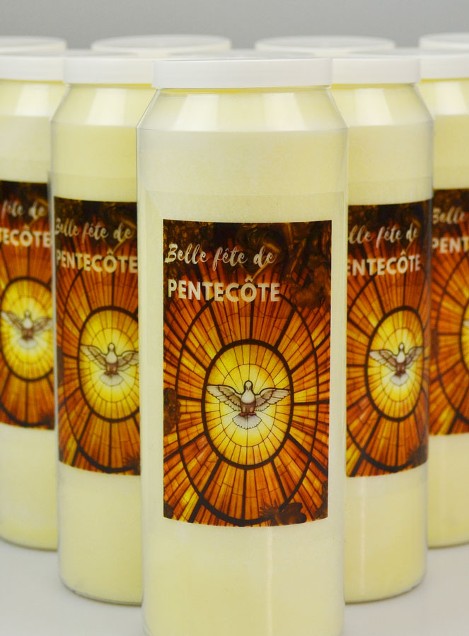 Lot de 10 Bougies de Neuvaine Belle Fête de Pentecôte (pic 3)