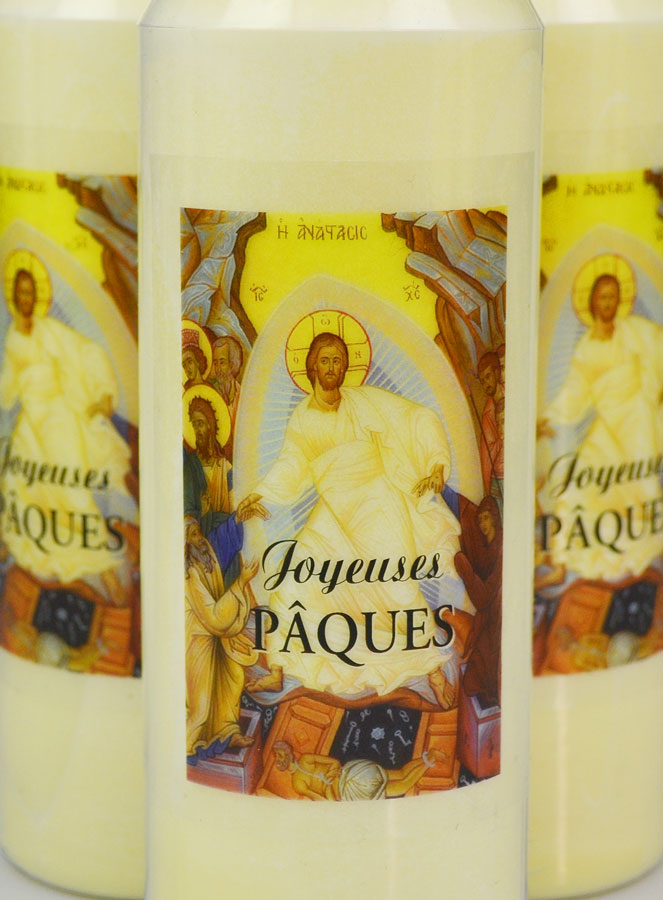 Lot de 3 Bougies de Neuvaine Joyeuses Pâques (pic 3)
