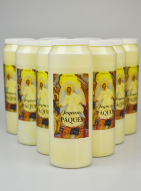 Lot de 10 Bougies de Neuvaine Joyeuses Pâques (pic 1)