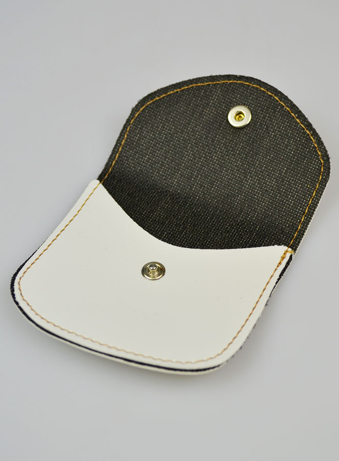 Pochette à Chapelet Blanc - Cuir (pic 4)