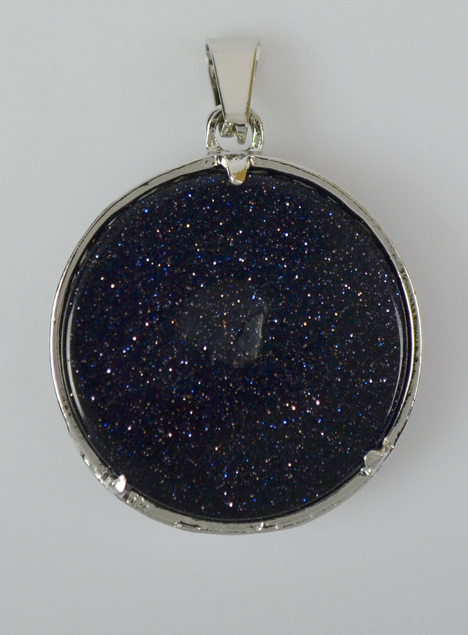Pendentif Arbre de Vie & Pierre de Goldstone - Argenté (pic 4)
