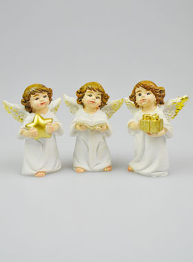 Statues Ange Gardien - Assortiment de 3 Angelots (pic 1)