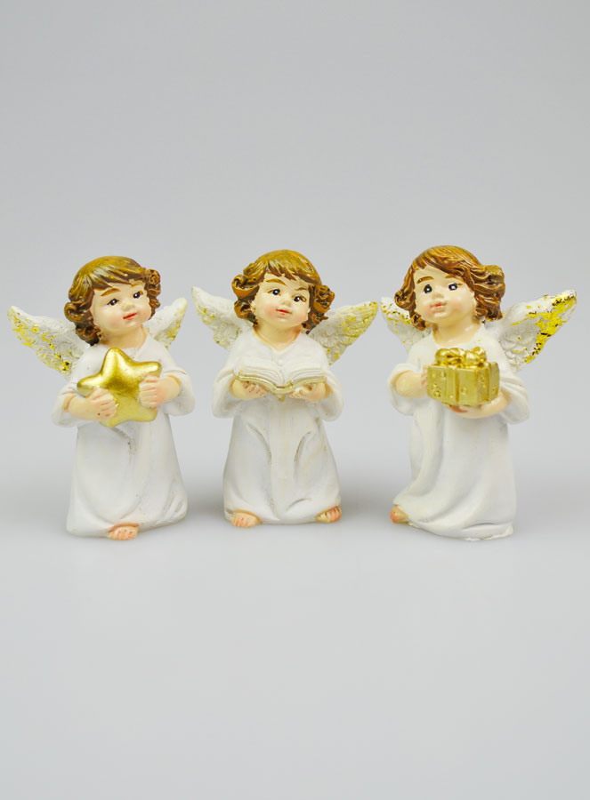 Statues Ange Gardien - Assortiment de 3 Angelots (pic 2)