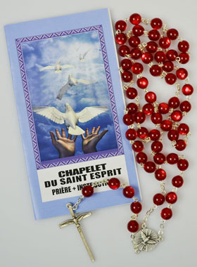 Chapelet du Saint Esprit - Grains Rouge (pic 1)