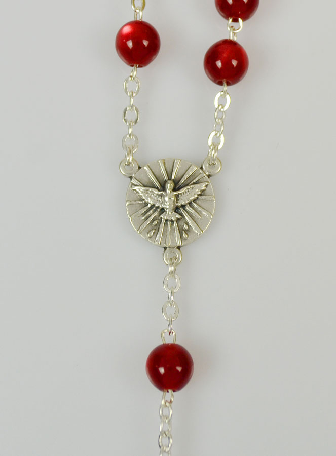 Chapelet du Saint Esprit - Grains Rouge (pic 3)