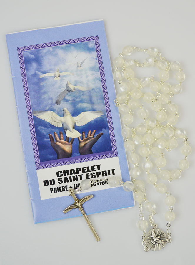Chapelet du Saint Esprit - Grains Blanc (pic 1)