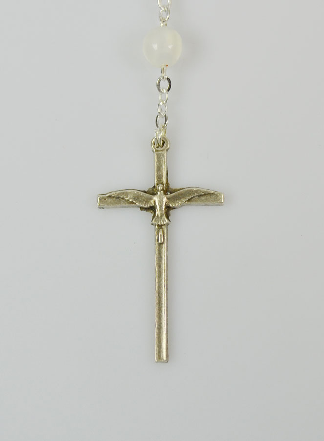 Chapelet du Saint Esprit - Grains Blanc (pic 4)