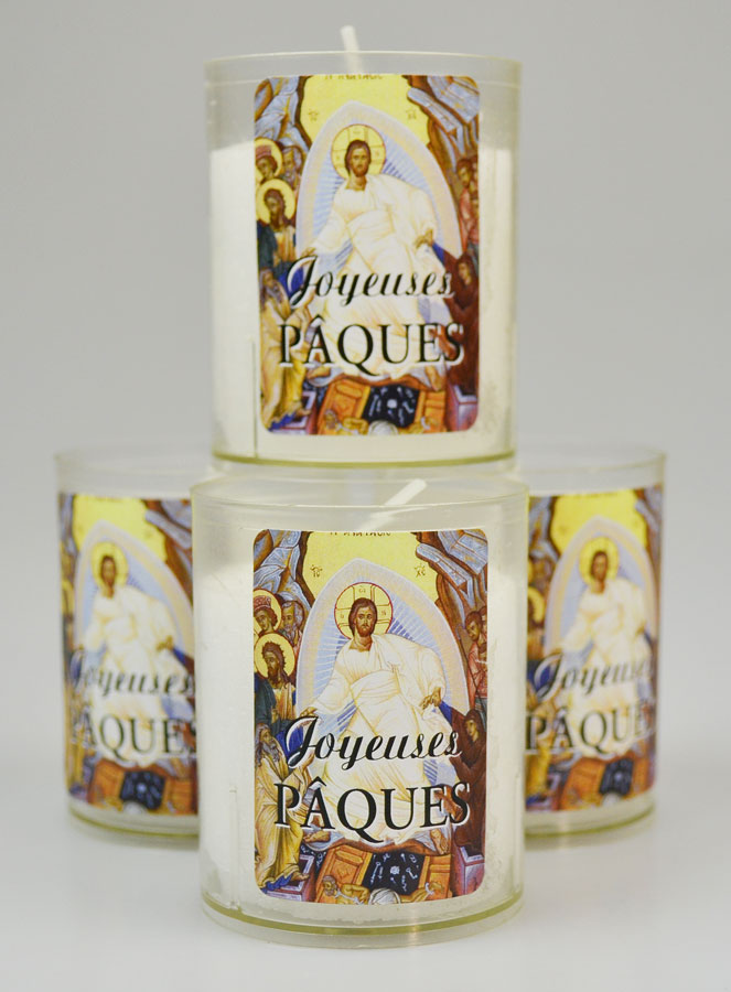 4 Bougies Veilleuse Joyeuses Pâques (pic 2)