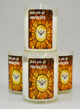 4 Bougies Veilleuse Belle Fête de la Pentecôte (pic 1)