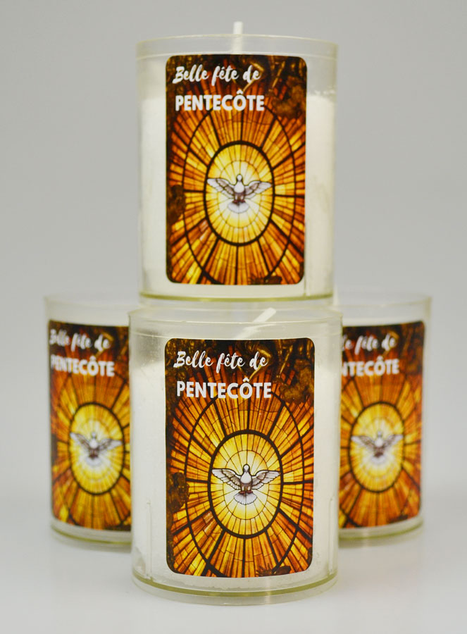 4 Bougies Veilleuse Belle Fête de la Pentecôte (pic 2)
