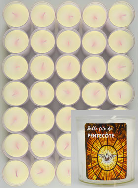 24 Bougies Veilleuse Belle Fête de la Pentecôte (pic 1)
