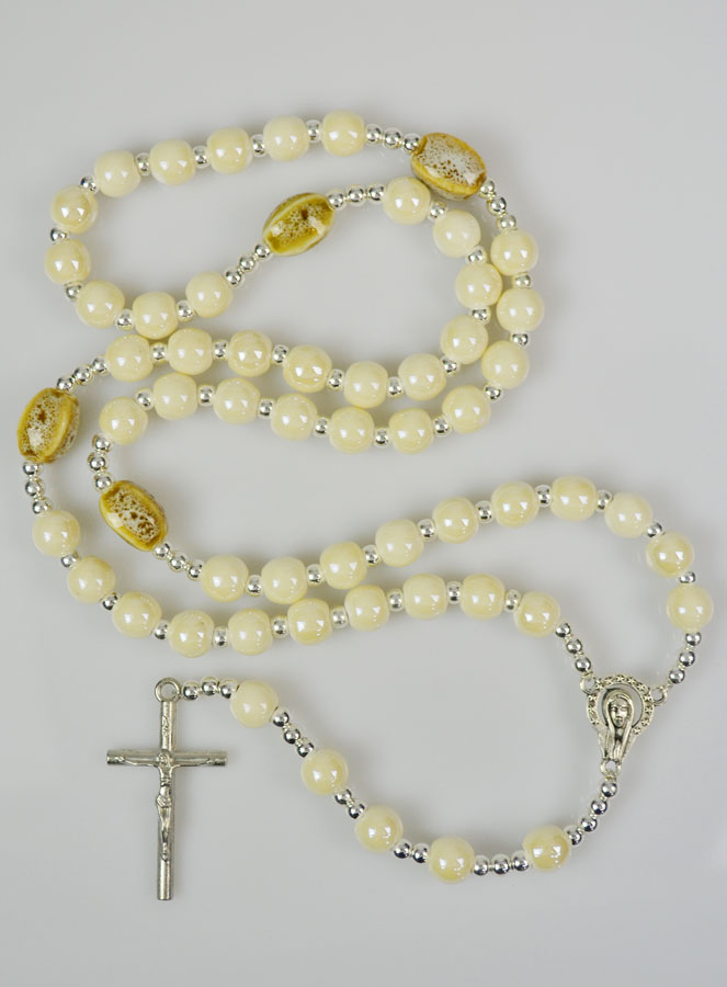 Chapelet de Lourdes en Céramique - 45cm (pic 2)