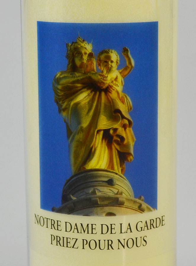 Bougie de Neuvaine Notre Dame de la Garde - 17.5cm (pic 3)