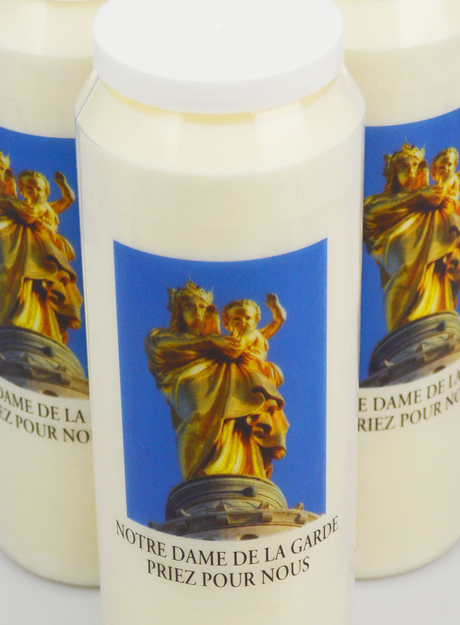 3 Bougies de Neuvaine Notre Dame de la Garde - 17.5cm (pic 4)