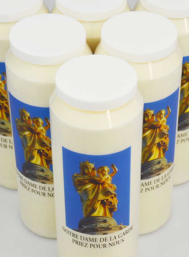 6 Bougies de Neuvaine Notre Dame de la Garde - 17.5cm (pic 4)