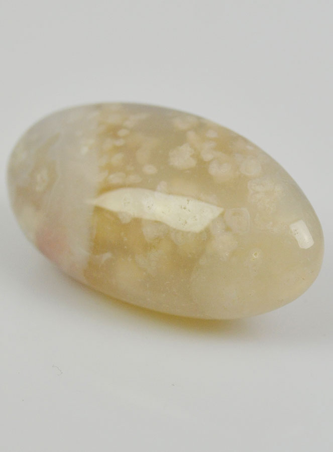 Pierre Naturelle Roulée d'Agate Fleur de Cerisier - 2 cm (pic 4)