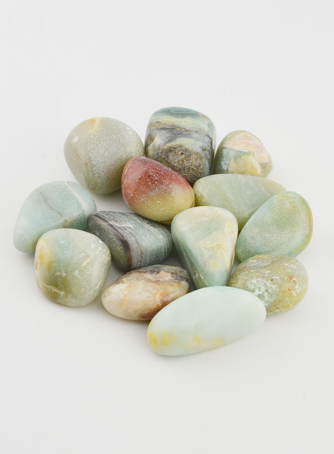 Pierre Naturelle Roulée d'Amazonite Multicolore AB - 2cm (pic 3)