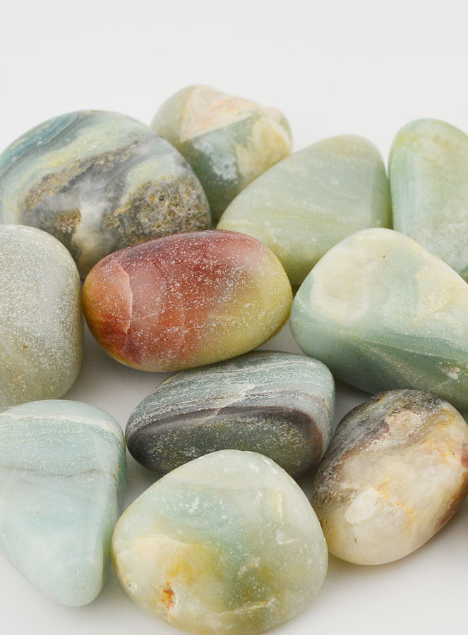 Pierre Naturelle Roulée d'Amazonite Multicolore AB - 2cm (pic 4)